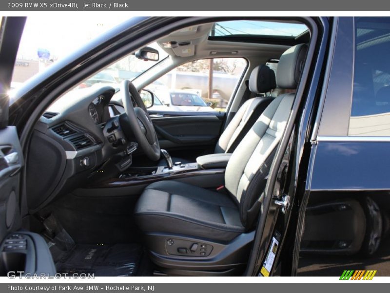 Jet Black / Black 2009 BMW X5 xDrive48i