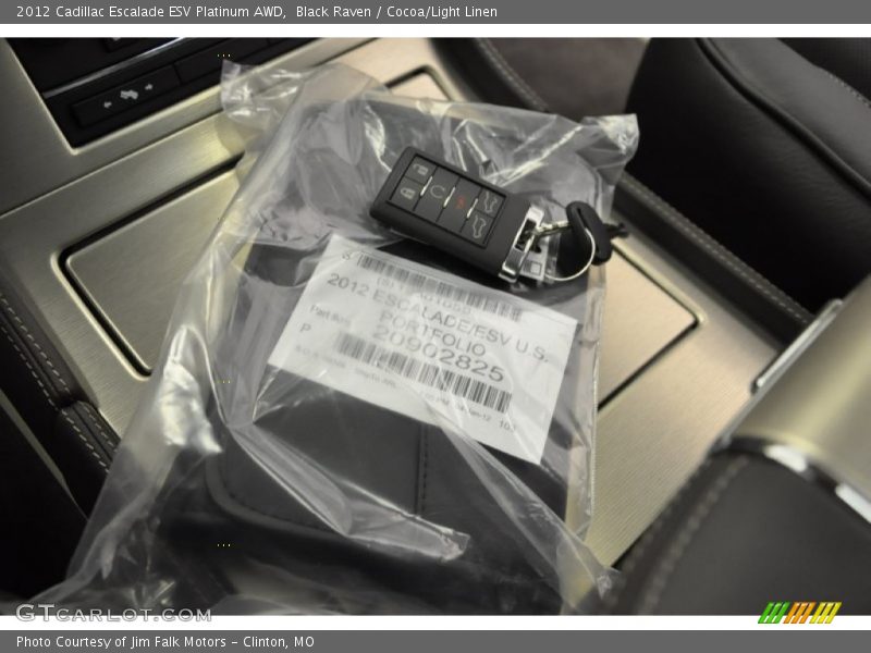 Black Raven / Cocoa/Light Linen 2012 Cadillac Escalade ESV Platinum AWD