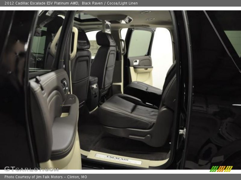 Black Raven / Cocoa/Light Linen 2012 Cadillac Escalade ESV Platinum AWD