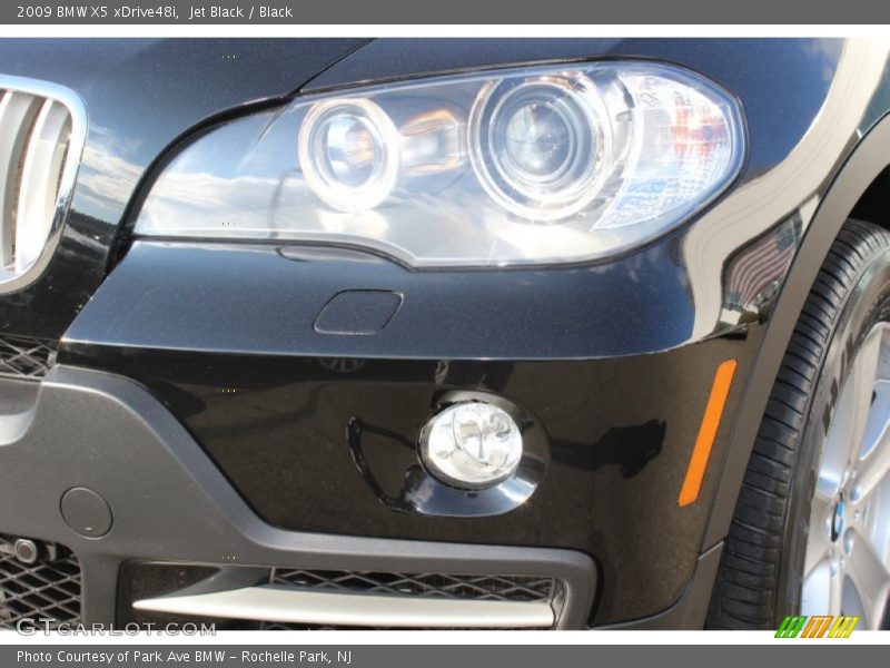 Jet Black / Black 2009 BMW X5 xDrive48i