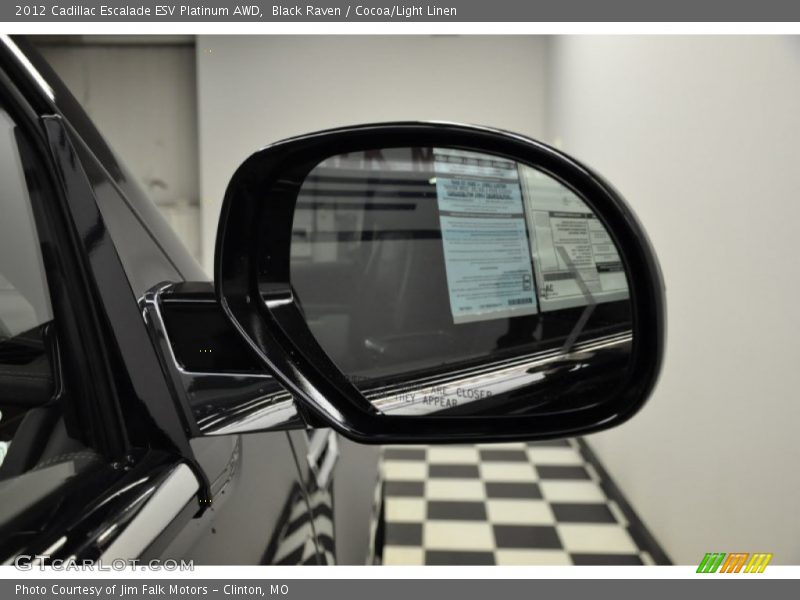 Black Raven / Cocoa/Light Linen 2012 Cadillac Escalade ESV Platinum AWD