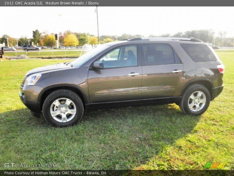 Medium Brown Metallic / Ebony 2012 GMC Acadia SLE