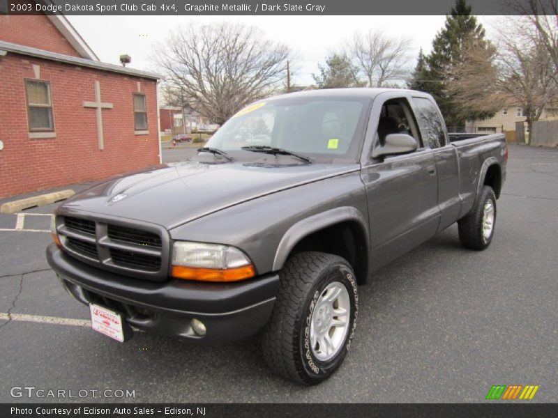 Graphite Metallic / Dark Slate Gray 2003 Dodge Dakota Sport Club Cab 4x4