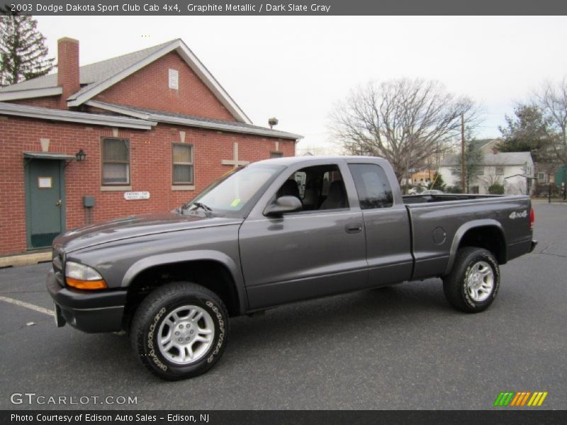 Graphite Metallic / Dark Slate Gray 2003 Dodge Dakota Sport Club Cab 4x4