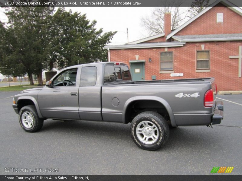 Graphite Metallic / Dark Slate Gray 2003 Dodge Dakota Sport Club Cab 4x4