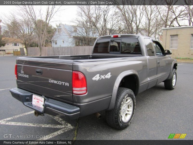 Graphite Metallic / Dark Slate Gray 2003 Dodge Dakota Sport Club Cab 4x4
