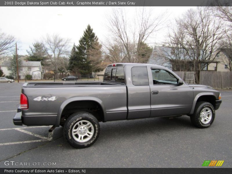 Graphite Metallic / Dark Slate Gray 2003 Dodge Dakota Sport Club Cab 4x4