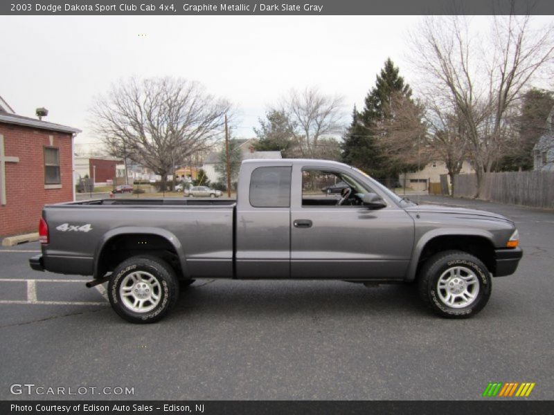 Graphite Metallic / Dark Slate Gray 2003 Dodge Dakota Sport Club Cab 4x4