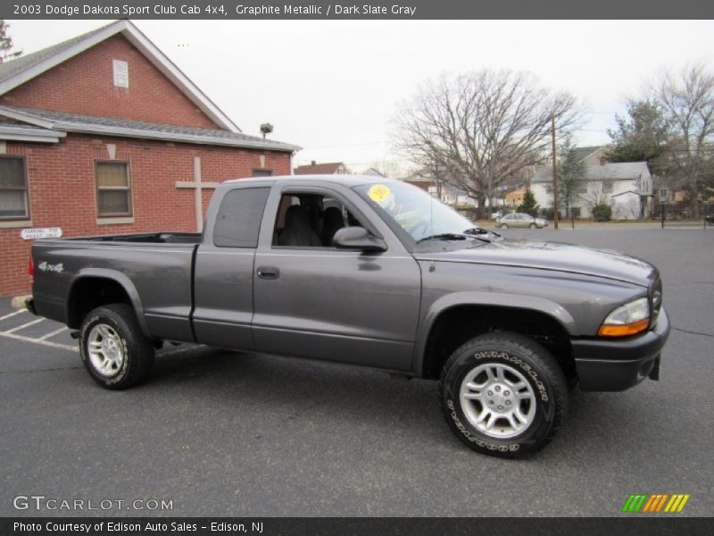 Graphite Metallic / Dark Slate Gray 2003 Dodge Dakota Sport Club Cab 4x4