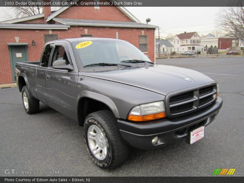 Graphite Metallic / Dark Slate Gray 2003 Dodge Dakota Sport Club Cab 4x4