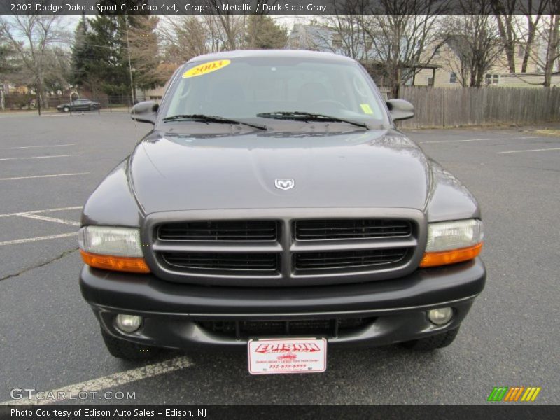 Graphite Metallic / Dark Slate Gray 2003 Dodge Dakota Sport Club Cab 4x4