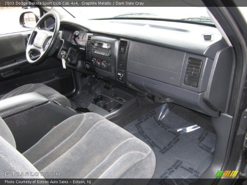 Graphite Metallic / Dark Slate Gray 2003 Dodge Dakota Sport Club Cab 4x4