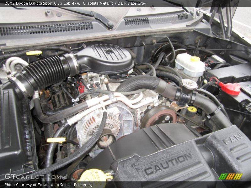 Graphite Metallic / Dark Slate Gray 2003 Dodge Dakota Sport Club Cab 4x4