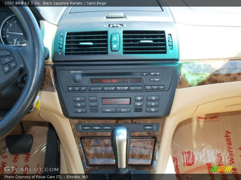 Black Sapphire Metallic / Sand Beige 2007 BMW X3 3.0si