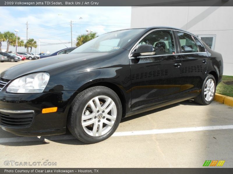 Black Uni / Art Grey 2009 Volkswagen Jetta TDI Sedan