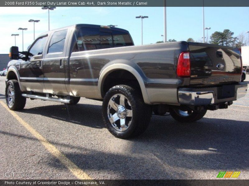 Dark Stone Metallic / Camel 2008 Ford F350 Super Duty Lariat Crew Cab 4x4