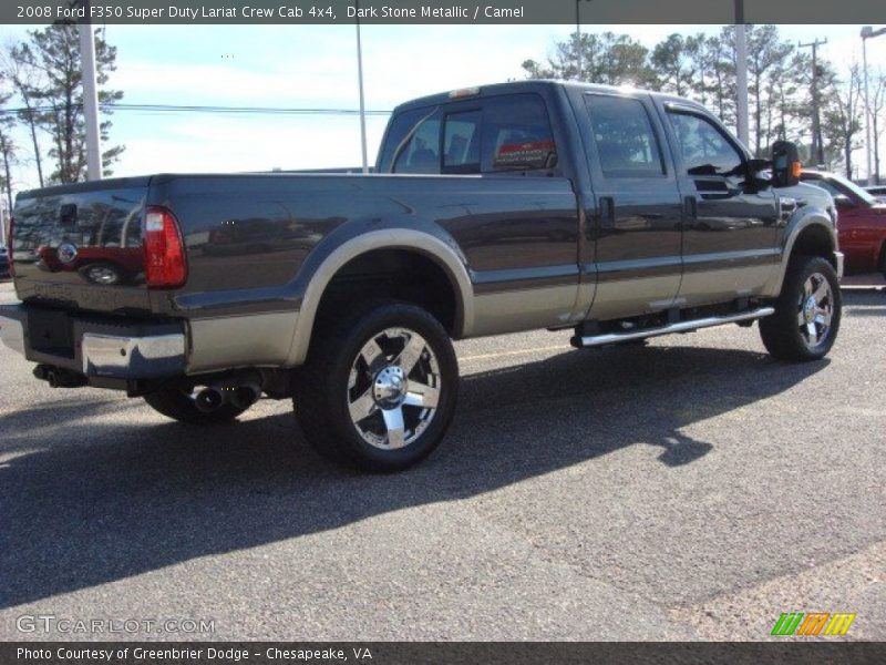 Dark Stone Metallic / Camel 2008 Ford F350 Super Duty Lariat Crew Cab 4x4