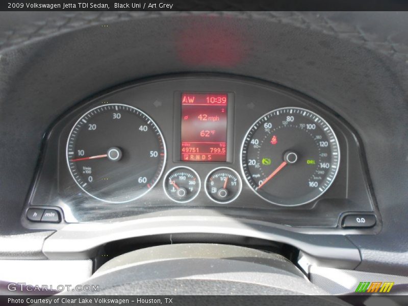 Black Uni / Art Grey 2009 Volkswagen Jetta TDI Sedan