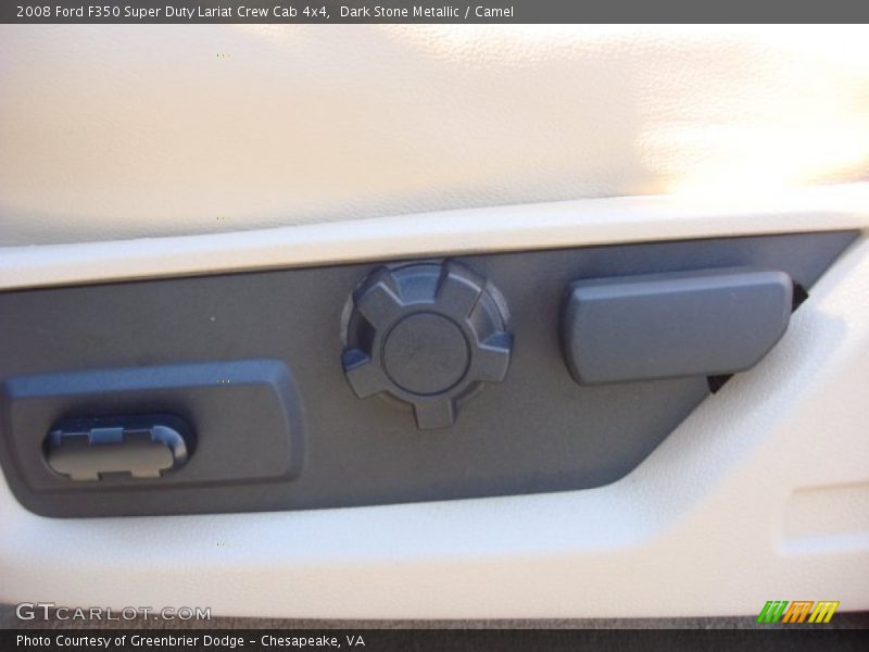 Dark Stone Metallic / Camel 2008 Ford F350 Super Duty Lariat Crew Cab 4x4