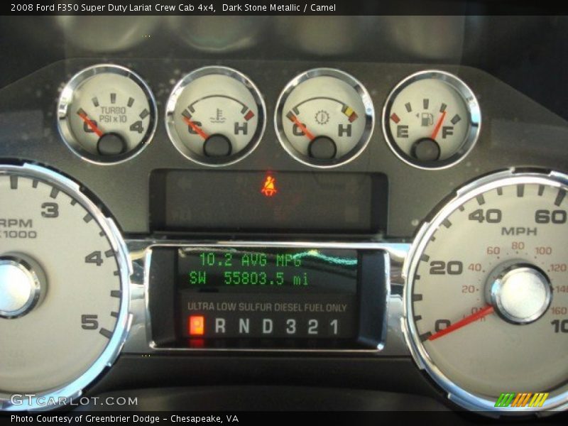  2008 F350 Super Duty Lariat Crew Cab 4x4 Lariat Crew Cab 4x4 Gauges