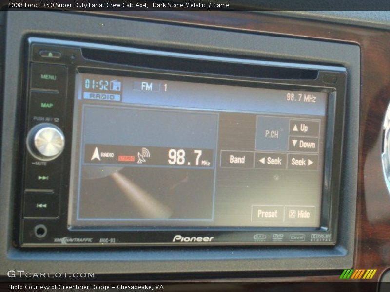 Dark Stone Metallic / Camel 2008 Ford F350 Super Duty Lariat Crew Cab 4x4