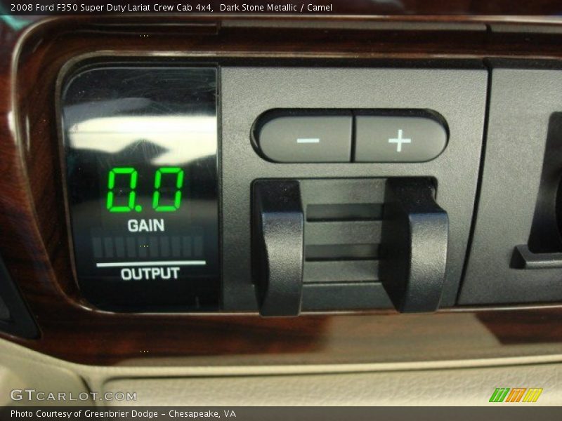 Dark Stone Metallic / Camel 2008 Ford F350 Super Duty Lariat Crew Cab 4x4