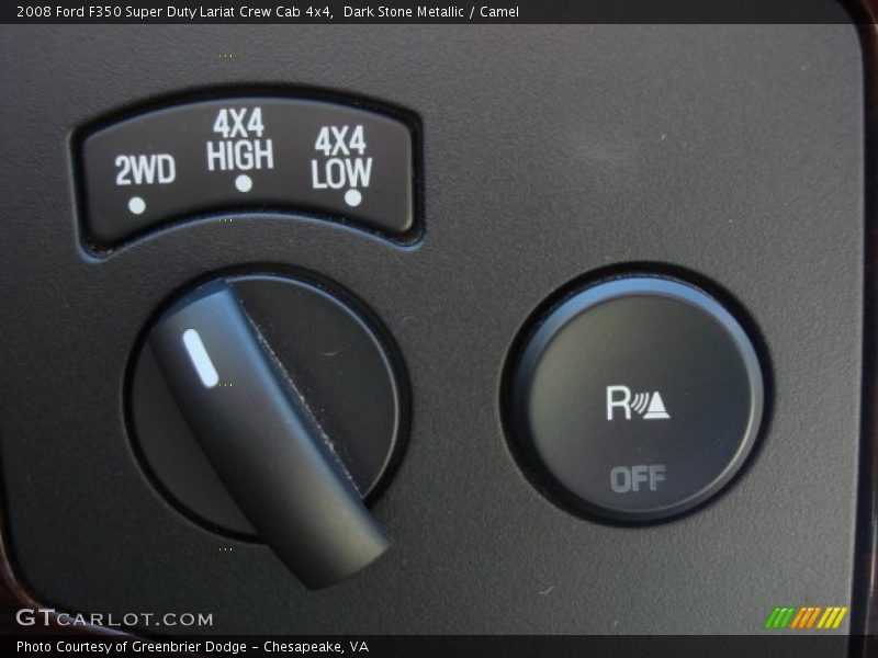 Dark Stone Metallic / Camel 2008 Ford F350 Super Duty Lariat Crew Cab 4x4