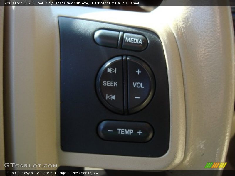 Dark Stone Metallic / Camel 2008 Ford F350 Super Duty Lariat Crew Cab 4x4