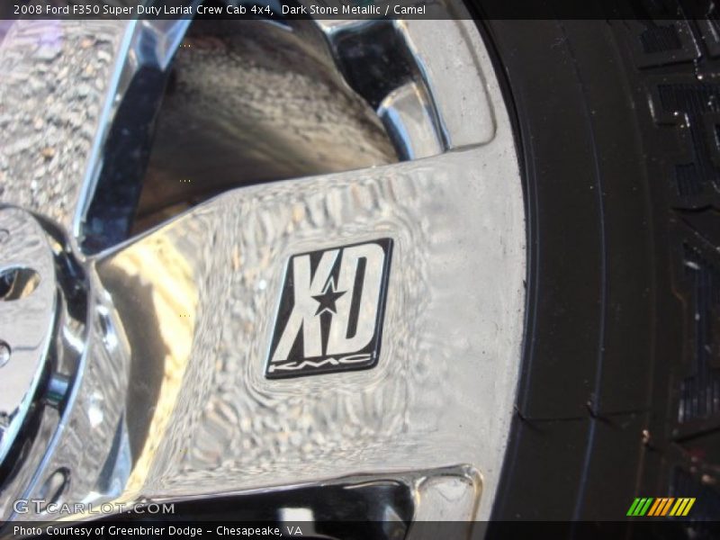 Dark Stone Metallic / Camel 2008 Ford F350 Super Duty Lariat Crew Cab 4x4