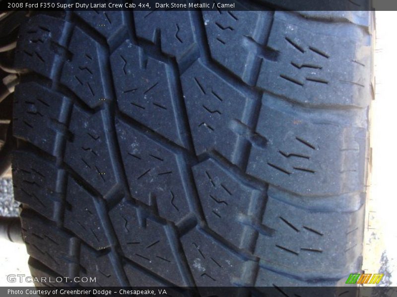 Dark Stone Metallic / Camel 2008 Ford F350 Super Duty Lariat Crew Cab 4x4