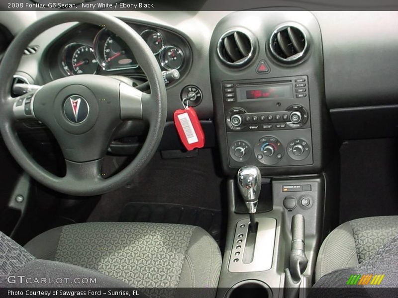 Ivory White / Ebony Black 2008 Pontiac G6 Sedan
