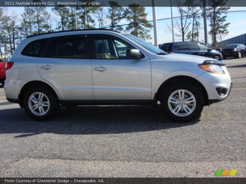 Moonstone Silver / Gray 2011 Hyundai Santa Fe GLS