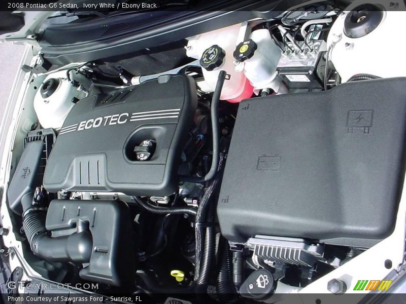 Ivory White / Ebony Black 2008 Pontiac G6 Sedan