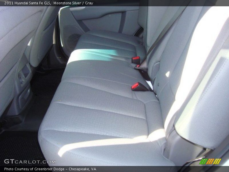 Moonstone Silver / Gray 2011 Hyundai Santa Fe GLS