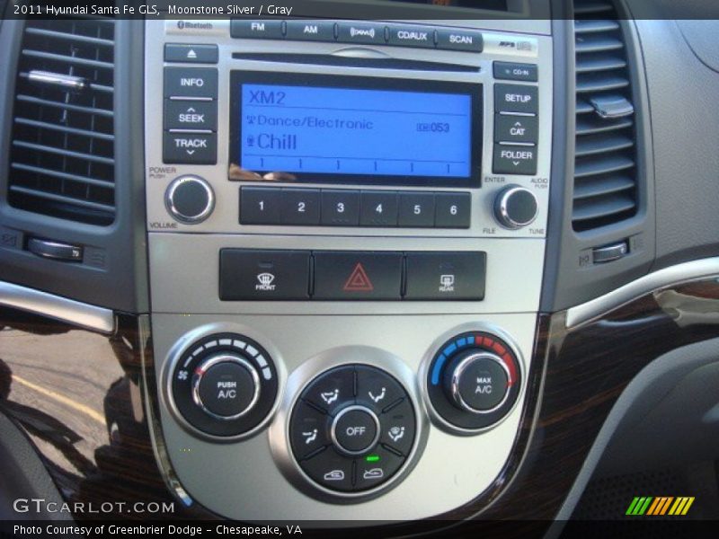 Moonstone Silver / Gray 2011 Hyundai Santa Fe GLS