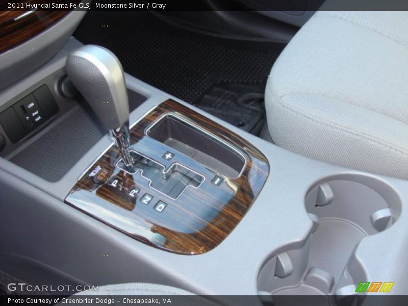 Moonstone Silver / Gray 2011 Hyundai Santa Fe GLS