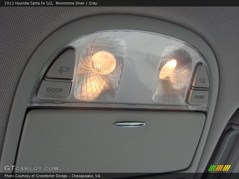 Moonstone Silver / Gray 2011 Hyundai Santa Fe GLS