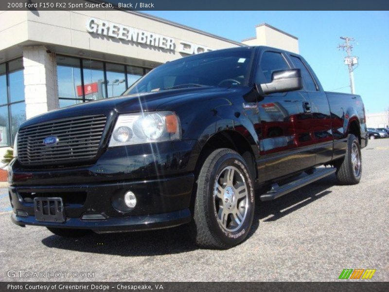 Black / Black 2008 Ford F150 FX2 Sport SuperCab
