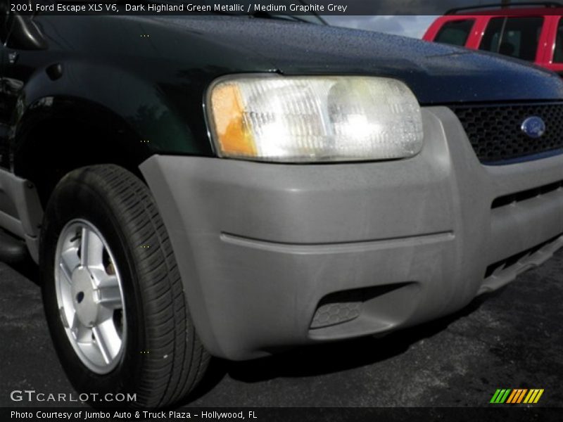 Dark Highland Green Metallic / Medium Graphite Grey 2001 Ford Escape XLS V6