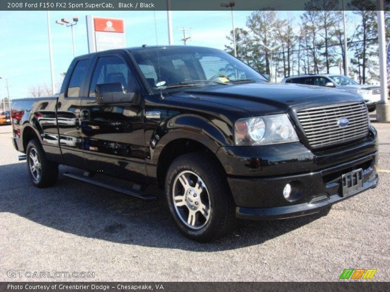 Black / Black 2008 Ford F150 FX2 Sport SuperCab