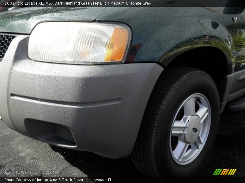Dark Highland Green Metallic / Medium Graphite Grey 2001 Ford Escape XLS V6