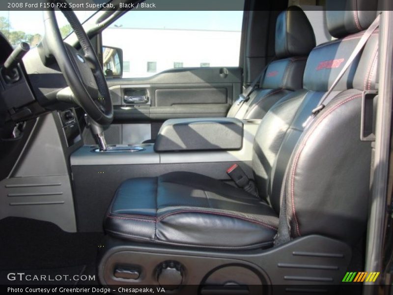 2008 F150 FX2 Sport SuperCab Black Interior