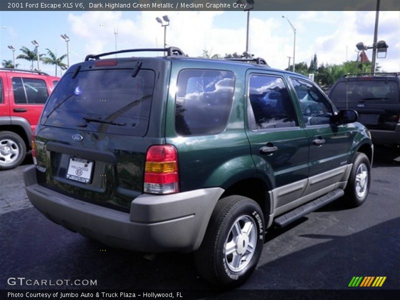 Dark Highland Green Metallic / Medium Graphite Grey 2001 Ford Escape XLS V6
