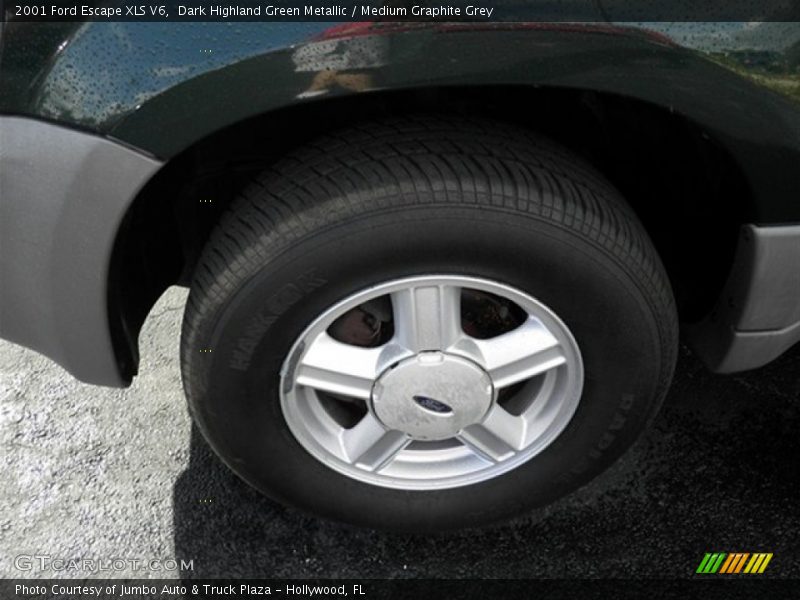Dark Highland Green Metallic / Medium Graphite Grey 2001 Ford Escape XLS V6