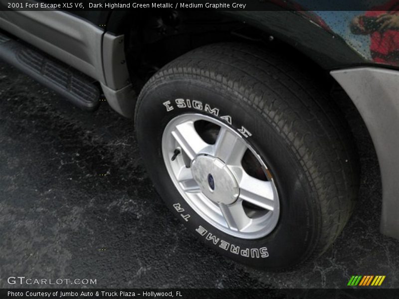 Dark Highland Green Metallic / Medium Graphite Grey 2001 Ford Escape XLS V6