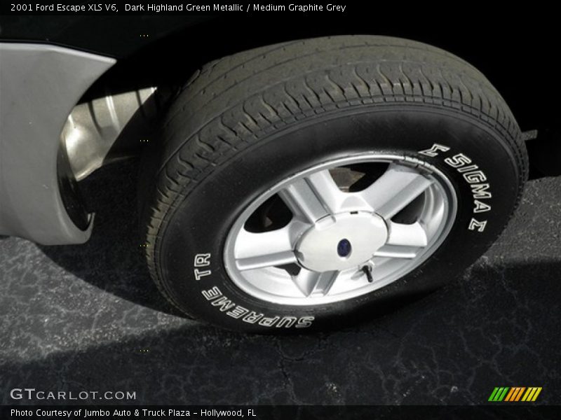 Dark Highland Green Metallic / Medium Graphite Grey 2001 Ford Escape XLS V6