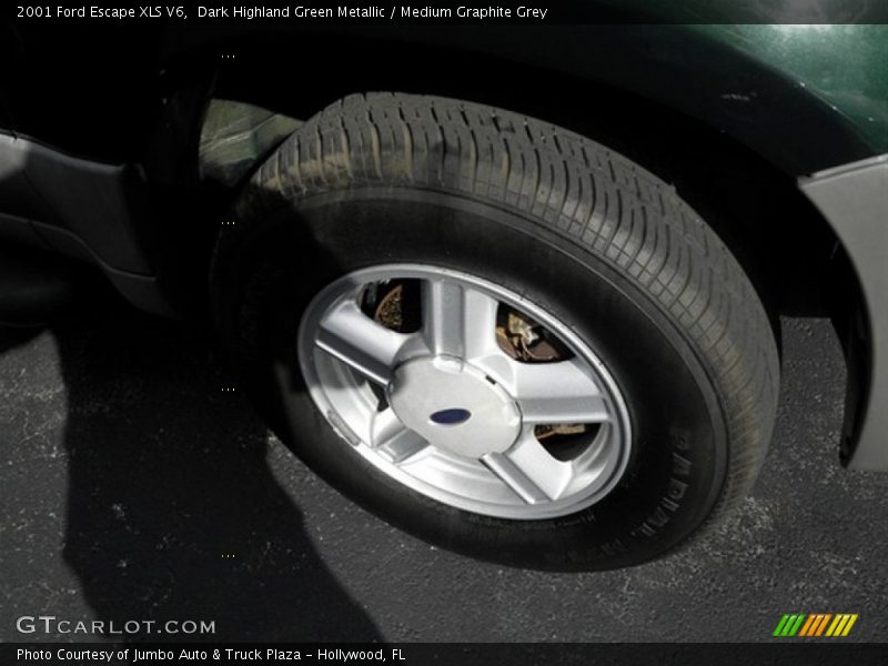 Dark Highland Green Metallic / Medium Graphite Grey 2001 Ford Escape XLS V6