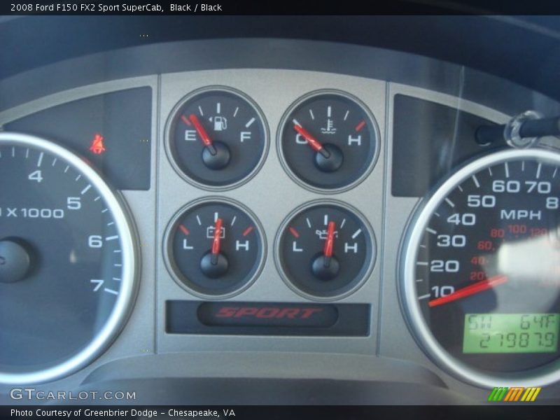 Black / Black 2008 Ford F150 FX2 Sport SuperCab
