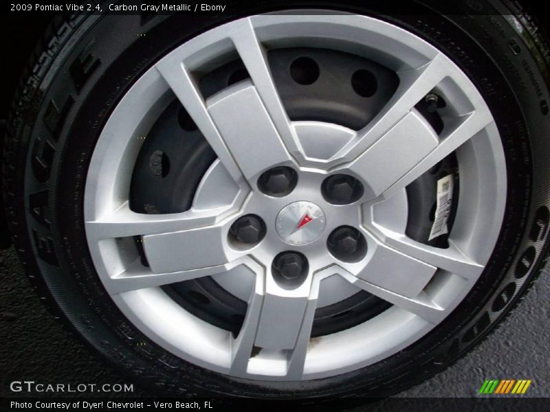 Carbon Gray Metallic / Ebony 2009 Pontiac Vibe 2.4