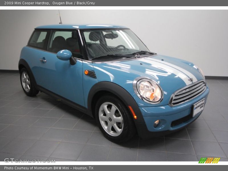 Oxygen Blue / Black/Grey 2009 Mini Cooper Hardtop